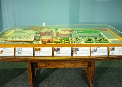 Original campus model by HGF Architects. 