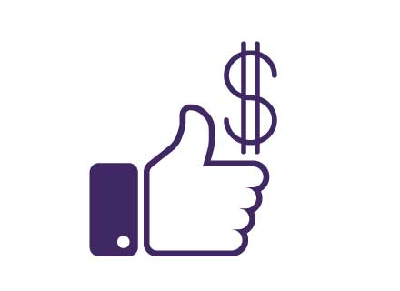 Tax Benefits Icon Purple