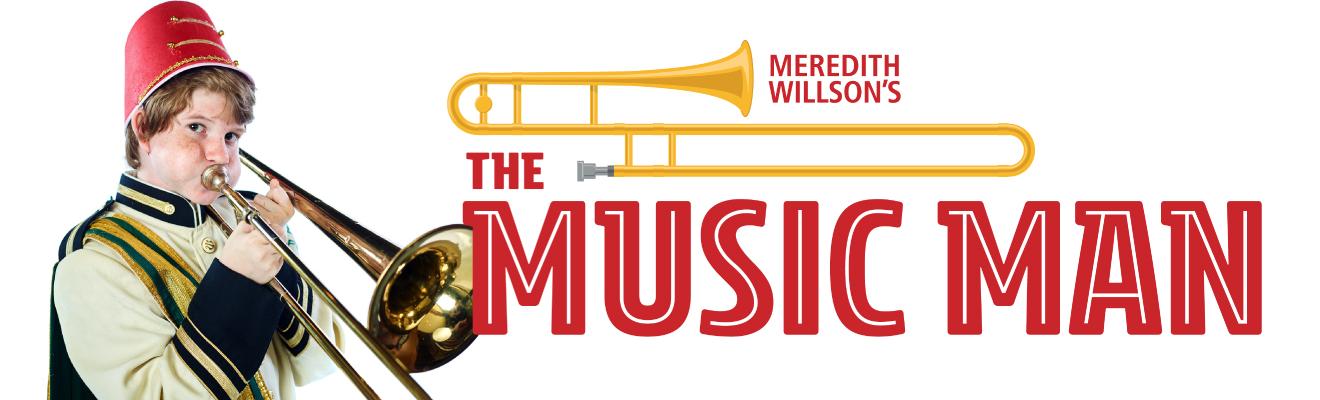 Meredith Willson's The Music Man title card.