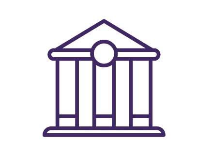 Bank Icon Purple