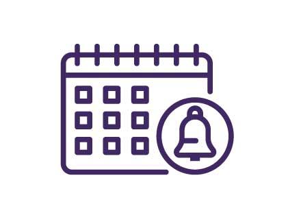 Calendar Icon Purple