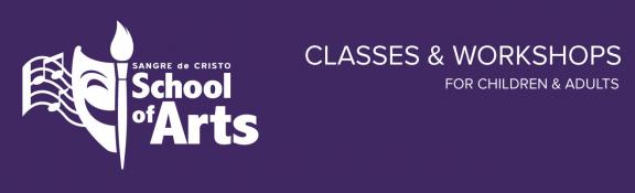 School of arts header for classes and workshops.