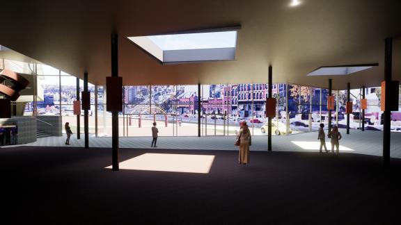 Pillar location interior view. Approximate locations.