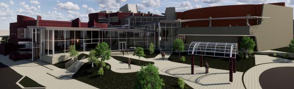 Architectural drawing of the future look of the SDC campus.