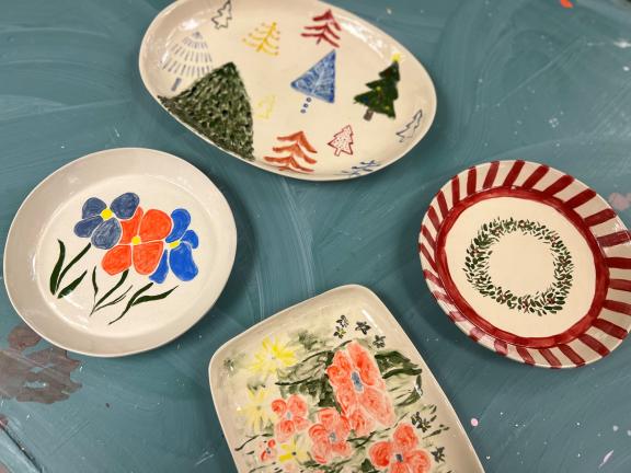 Fired Projects for Holiday Platters