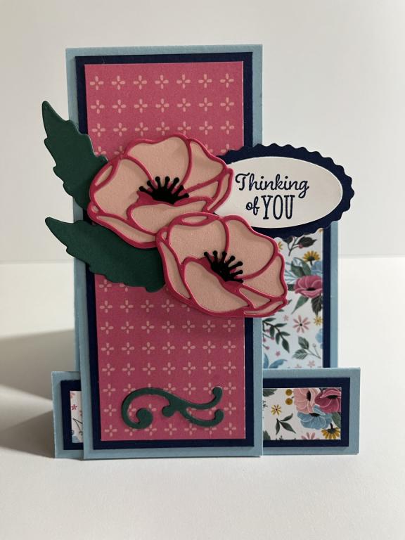 Flower thank you card