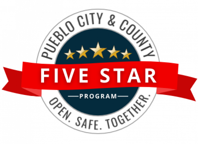 Pueblo County 5 star certified logo.