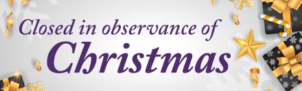 Closed for Christmas